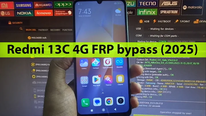 Redmi 13C 4G frp bypass by unlock tool 2025.