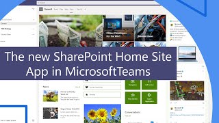 The new SharePoint Home Site App in MicrosoftTeams