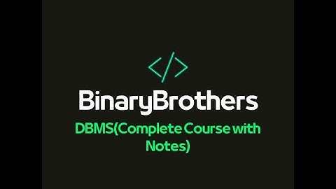 ER Diagrams part-1 (DBMS Complete Course with notes)