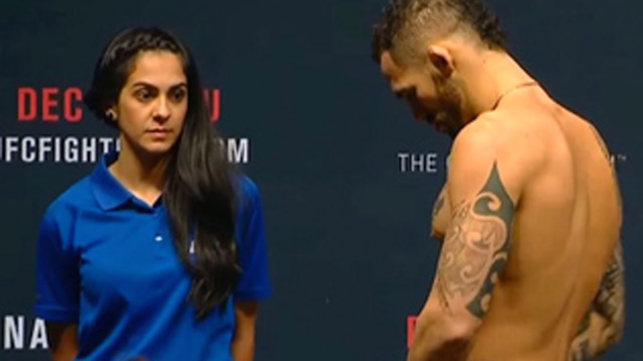 Ufc Weigh In Woman Caught Staring Youtube