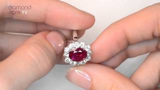 FET27 TY 1- Ruby 2.40ct And Diamond 1.00ct 18K White Gold Ring Net Worth