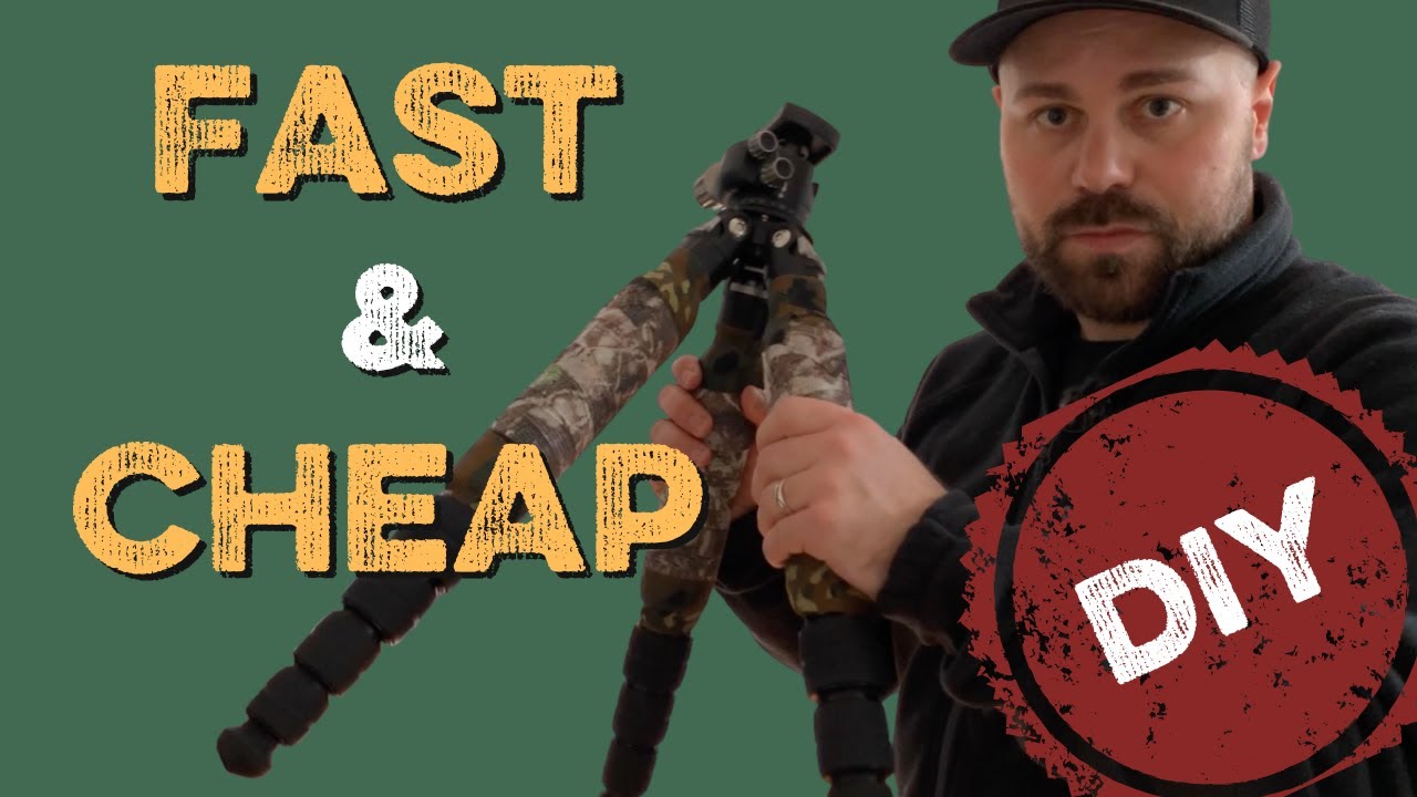 The CHEAPEST Camouflage Tripod Leg Covers for Wildlife Photography, DIY