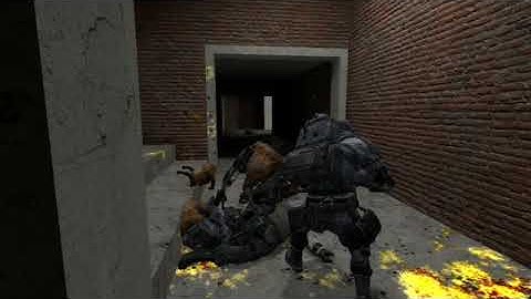 HLA Combine Soldiers vs. Headcrabs