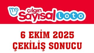 Çılgın Sayısal Loto Çekiliş Sonuçları 6 Ekim 2025 Resimi