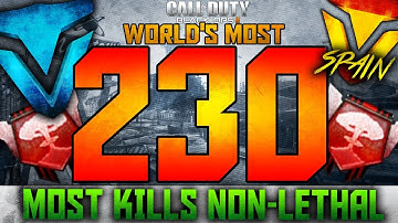BO2: WORLDS MOST KILLS NON LETHAL! - 230 KILLS - Introducing Volt Spain! - BO2 (Black Ops 2)