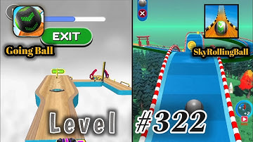 Going Balls vs Sky Rolling Ball - Update level 322 - SpeedRun All levels Gameplay