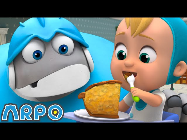 Baby Daniel and ARPO Bake an Apple Pie! | 2 HOURS OF ARPO THE ROBOT! | Funny Kids Cartoons class=
