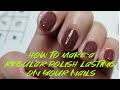 How to make a regular polish lasting on your nails/Filipino version