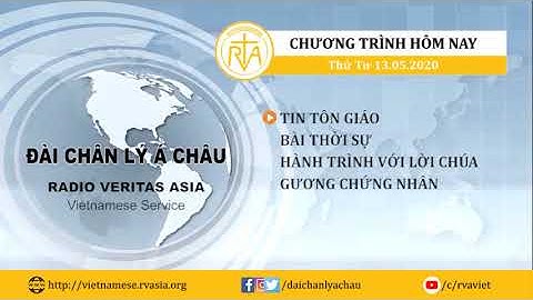 CHƯƠNG TRÌNH PHÁT THANH, THỨ TƯ 13/05/2020