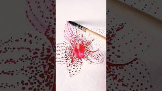 Watercolor Orchid #watercolor #art #painting #tutorial #youtube #shorts #shortsfeed #lifeisbutadream