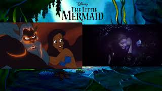 The Little Mermaid - Grotto Scene Ita Comparison Animated Vs Live Action