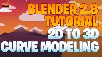 Daily 2D to 3D Modeling Part 16 - Blender 2.8 Tutorial - Twilight scenery