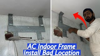 Air Conditioner indoor bracket install new style || AC Indoor Bracket Install new Method 2024 by Fully4world 4,635 views 8 days ago 7 minutes, 28 seconds