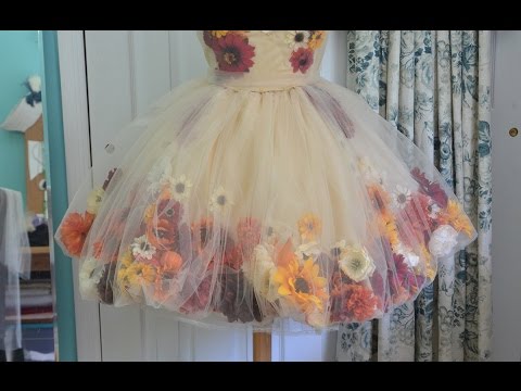 Making a Flower Fairy Dress - Part one