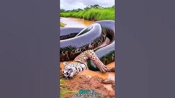 뱀에게 잡아먹혀 점점 사라져가는 표범