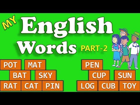 Learn English Words for Kids | Three Letter Words | Words Spellings