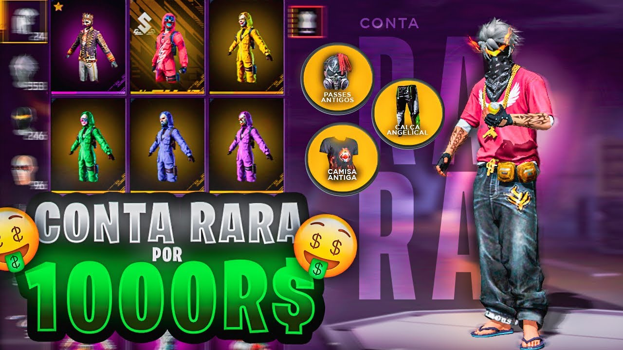 Essa conta vale mais de 1000RS com itens raros! E não acreditei no que tinha!😱😱