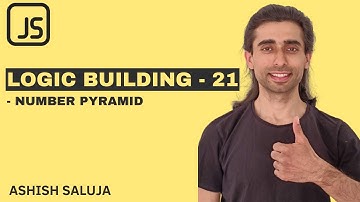 Javascript JS Coding Practice 21 - Creating a Number Pyramid - Hindi