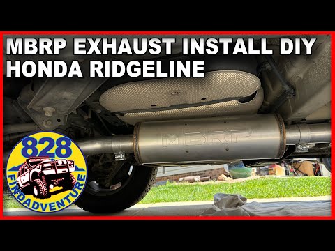 MBRP exhaust Honda Ridgeline install DIY and test drive