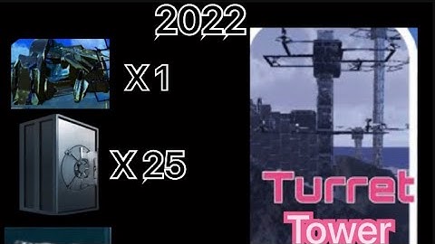 ArkMobile: High Vault Drop Turret Tower Building Tutorial - Pt1 |  2022 Edition  Simple - Easy