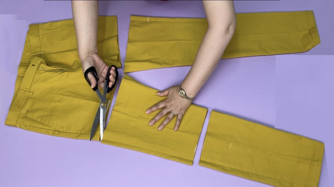 [DIY] Давайте посмотрим на переработку брюк, которые вы не носите.2.