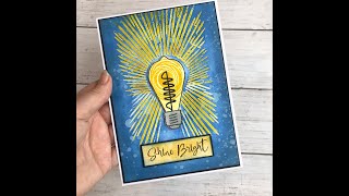 Back with a Grungy Light Bulb Card with Crafty is a Fox