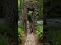 This cabin is completely invisible from the outside! #hidden #secretbase #diy
