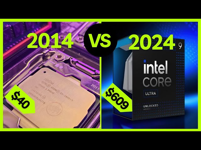 未開封エドル3911 i9 Ultra 285k VS 10 year old CPU, E5 2699 V3 - YouTube