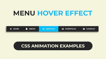 CSS Menu Hover Effects | CSS Animation Examples