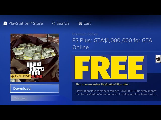 How to get PS Plus: GTA $1,000,000 for GTA Online FREE