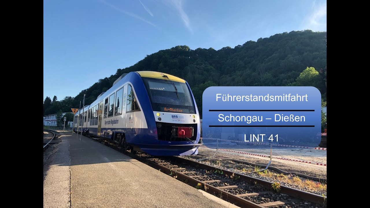 4K | Führerstandsmitfahrt | Schongau - Dießen (am Ammersee) | Lint 41