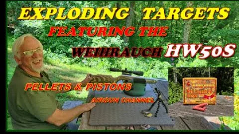 Exploding AIRGUN Targets Featuring the Weihrauch HW50s