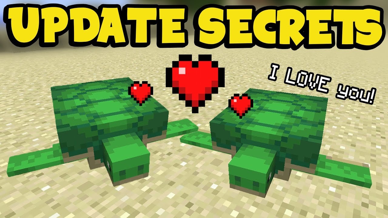 NEW Minecraft 1.13 UPDATE SECRETS - TURTLES, Breeding, Aquatic Features