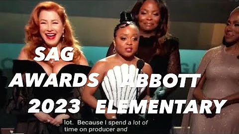 Abbott Elementary WINS BEST ensemble  cast SAG AWARDS 2023 #sagawards