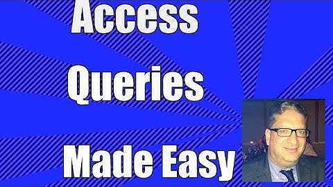 Access 2016 Queries  - How to Create a Query in Microsoft Access 2007, 2010, 2013, 2016 Tutorial