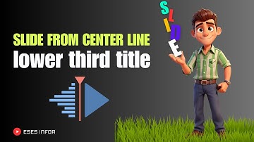 KDENLIVE: Slide from Centre Line Lower third Title