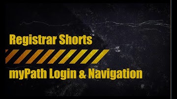 myPath Login and Navigation