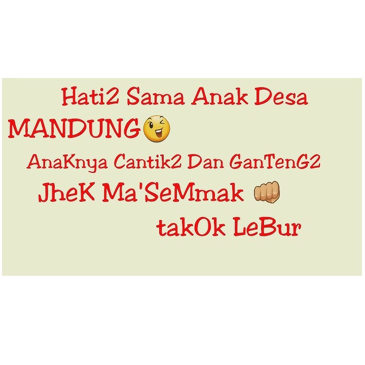 Status WA untuk anak desa madura