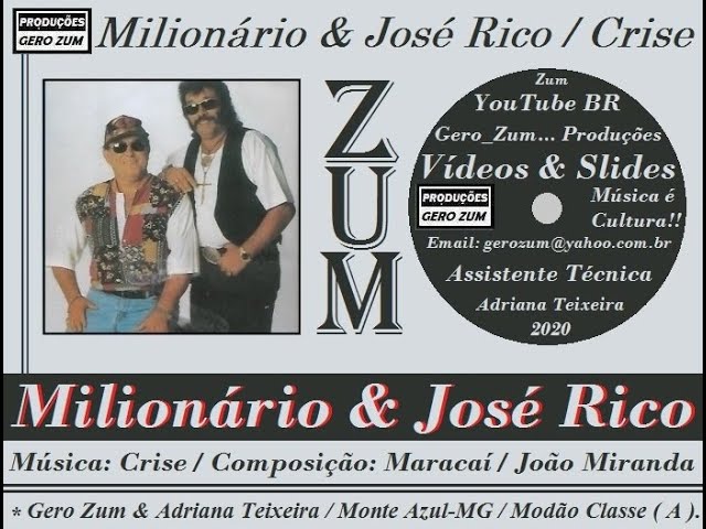 Milionário & José Rico ( Quem Disse Que Esqueci / Tributo aos Amigos )  Gero_Zum 