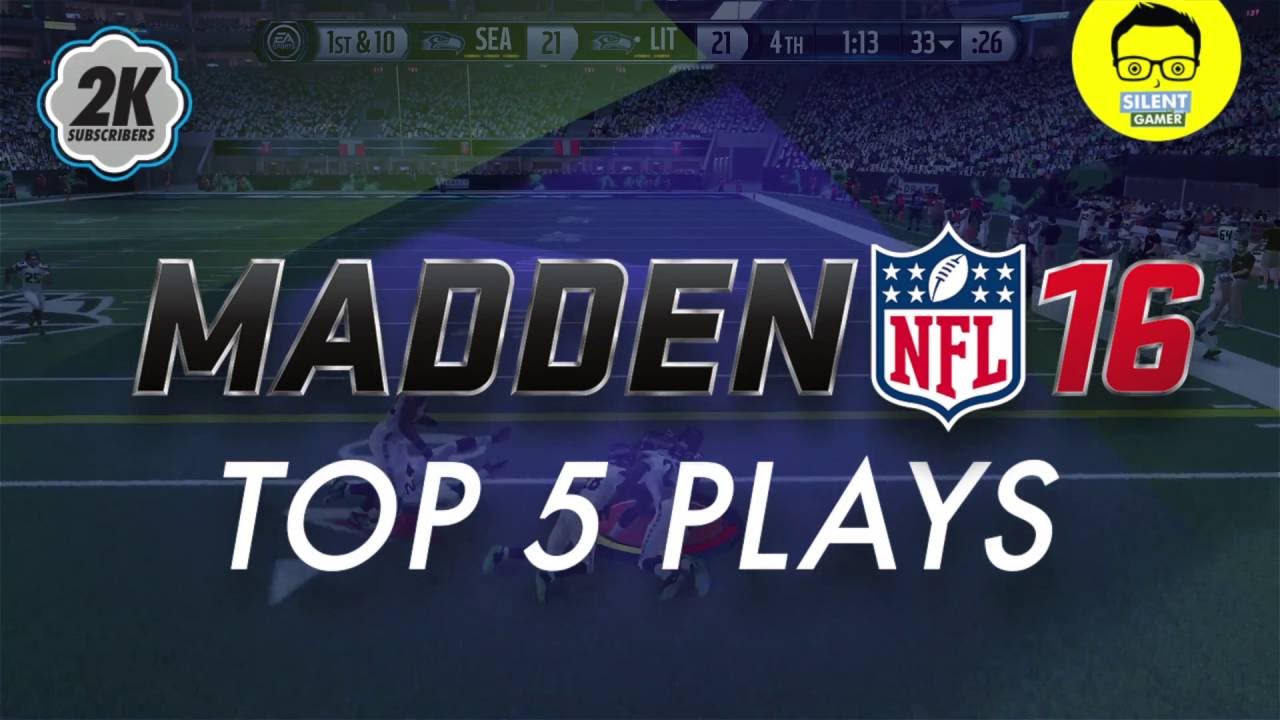 Madden 16 Top 5 Plays - Madden 16 Ultimate Team Top Catches & Big Hits - "Madden Top 5 Plays"