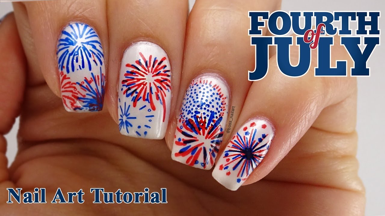 1. Simple Firework Nail Design Ideas - wide 5