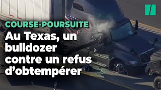 La Police Du Texas A Recours À Un Bulldozer Pour Faire Sortir Un Conducteur Qui Refuse Dobtempérer