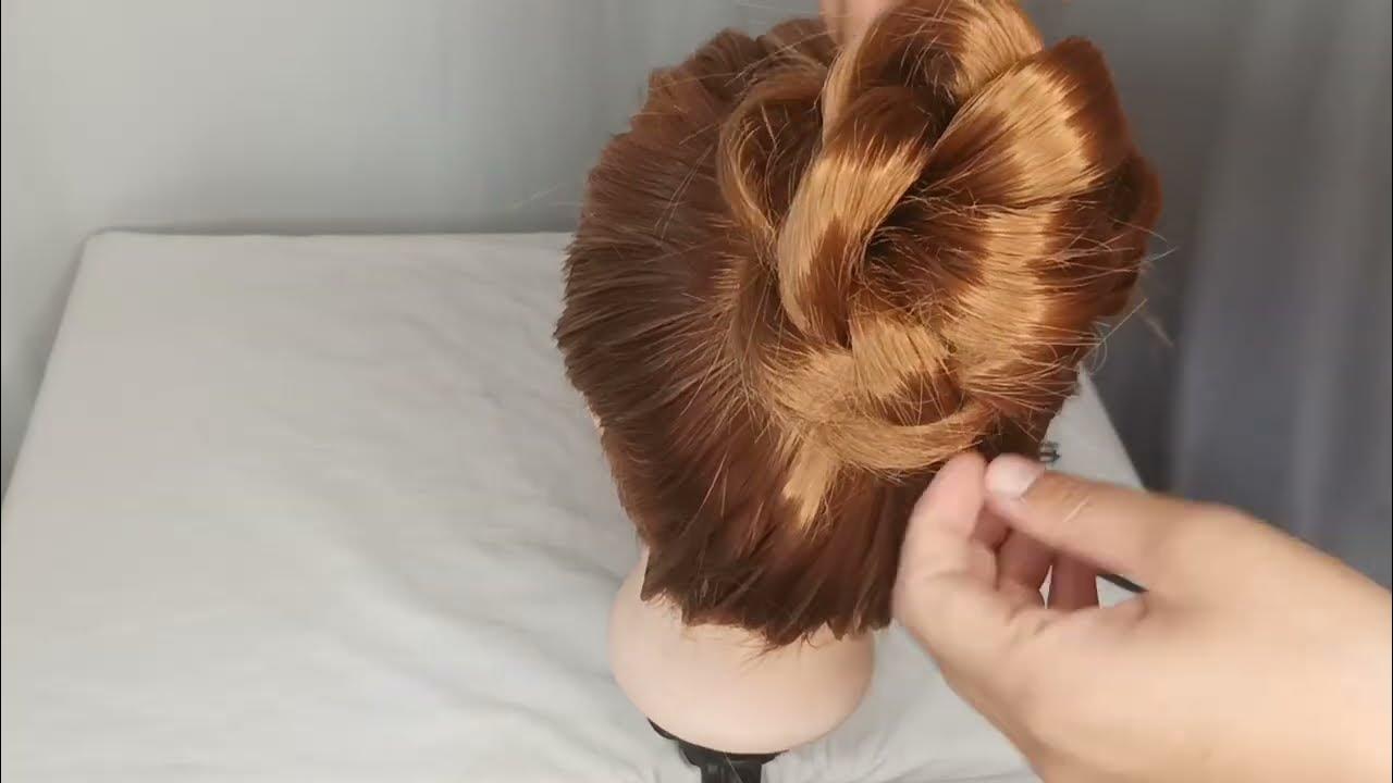 КРАСИВЫЙ ОБЪЕМНЫЙ ПУЧОК ЗА 1 МИНУТУ EASY MESSY BUN - YouTube