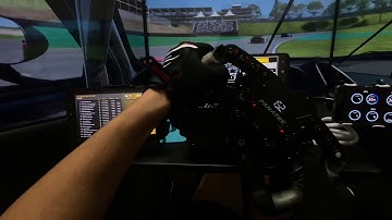 rFactor2 Ferrari 488GT3 Race at Interlagos | Dashboard Triple Screen