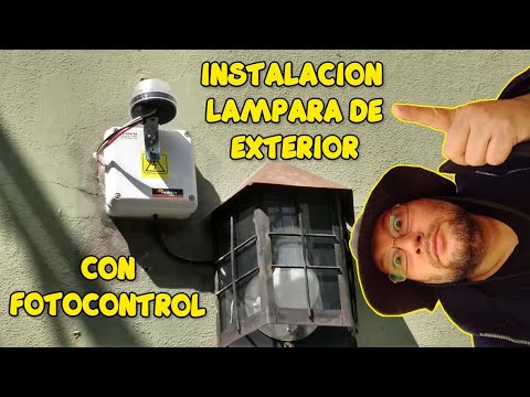 COMO INSTALAR FAROL DE EXTERIOR con Fotocontrol (Crepuscular).