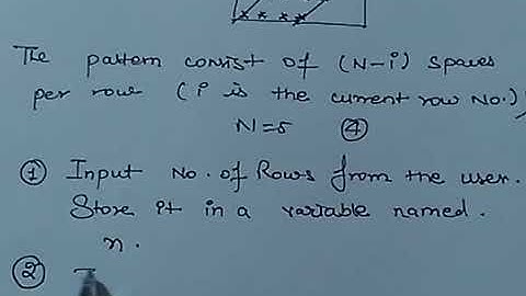 RHOMBUS STAR PATTERN ( PROG. IN C )