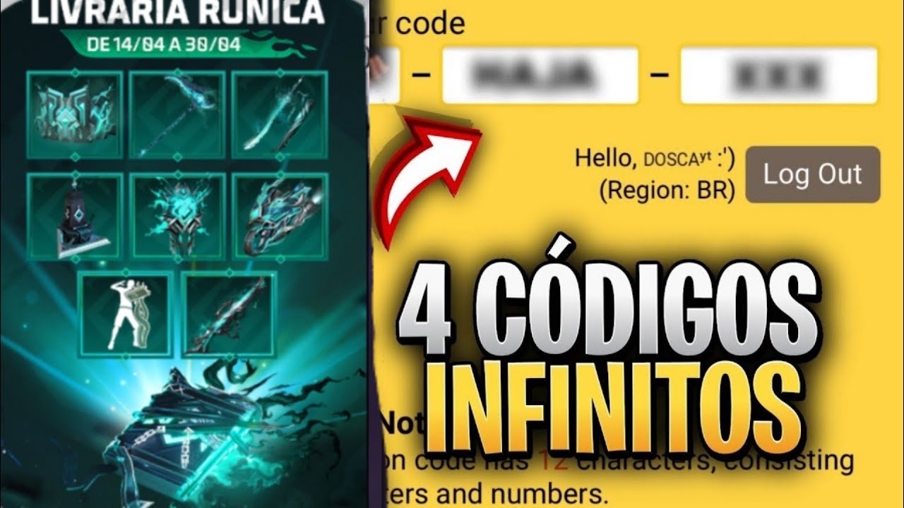 CODIGUIN FF: novo código Free Fire infinito e universal da CBF que