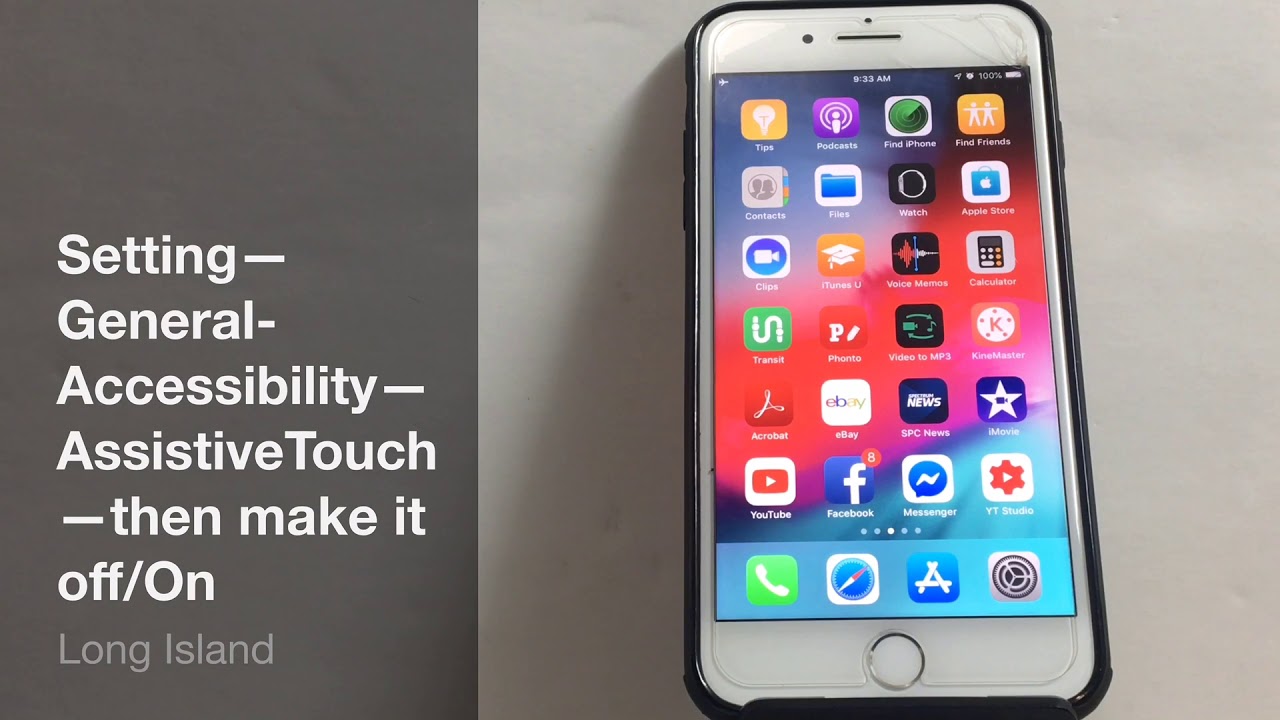 How to remove or add Home Button on iPhone/ iPad Screen - YouTube
