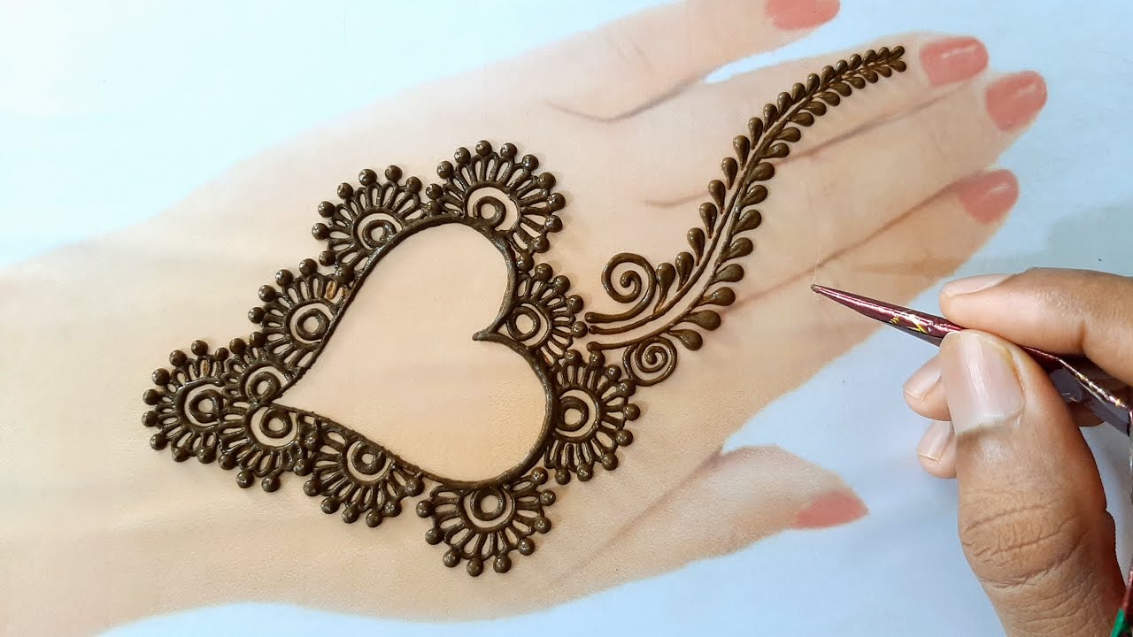 Simple Mehndi Designs for Hands Gol Tikki Mehendi Design simple Arabic ...