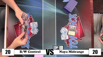 Standard Gameplay: B/W Control vs Naya Midrange